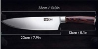 Couteaux de chef pour la cuisine lame 20 cm.  (Neuf )
